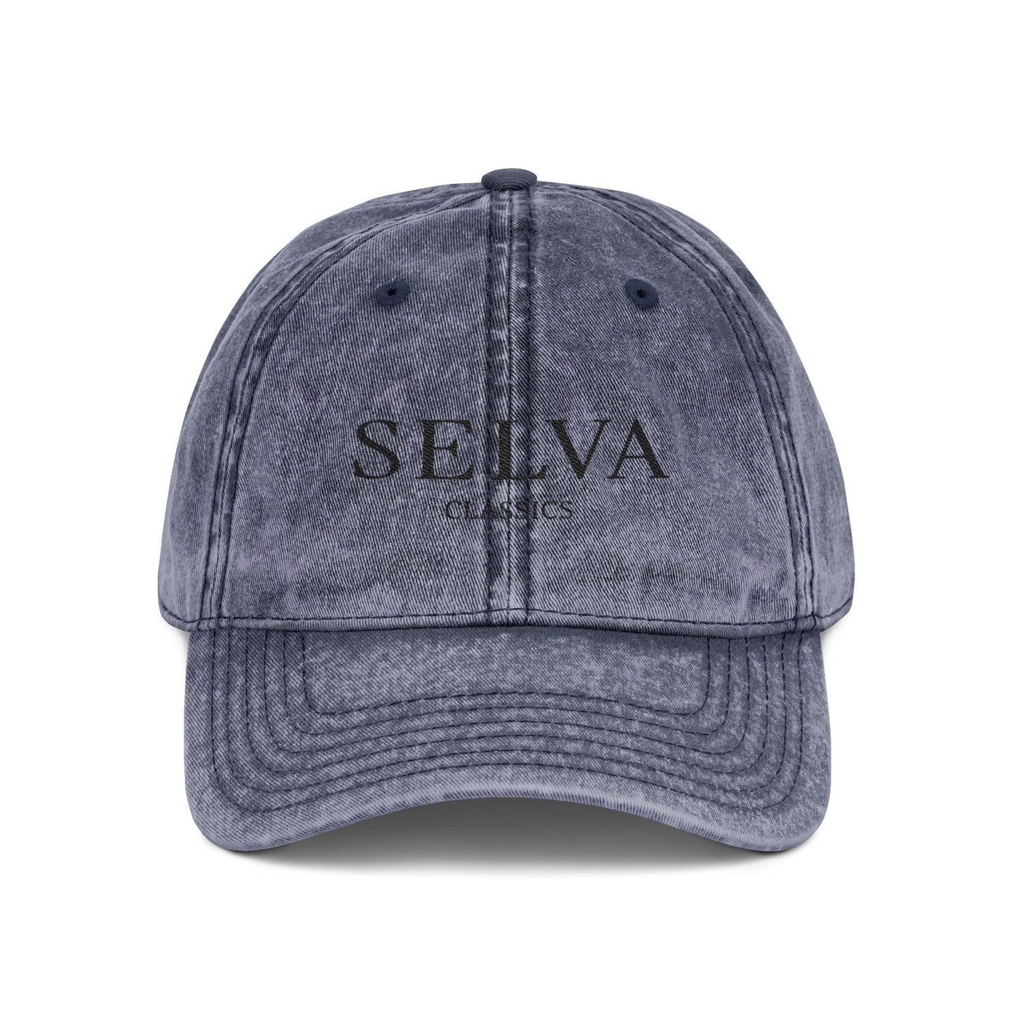 Vintage Dad Cap - Selva Classics Embroidery (Black Stitch)