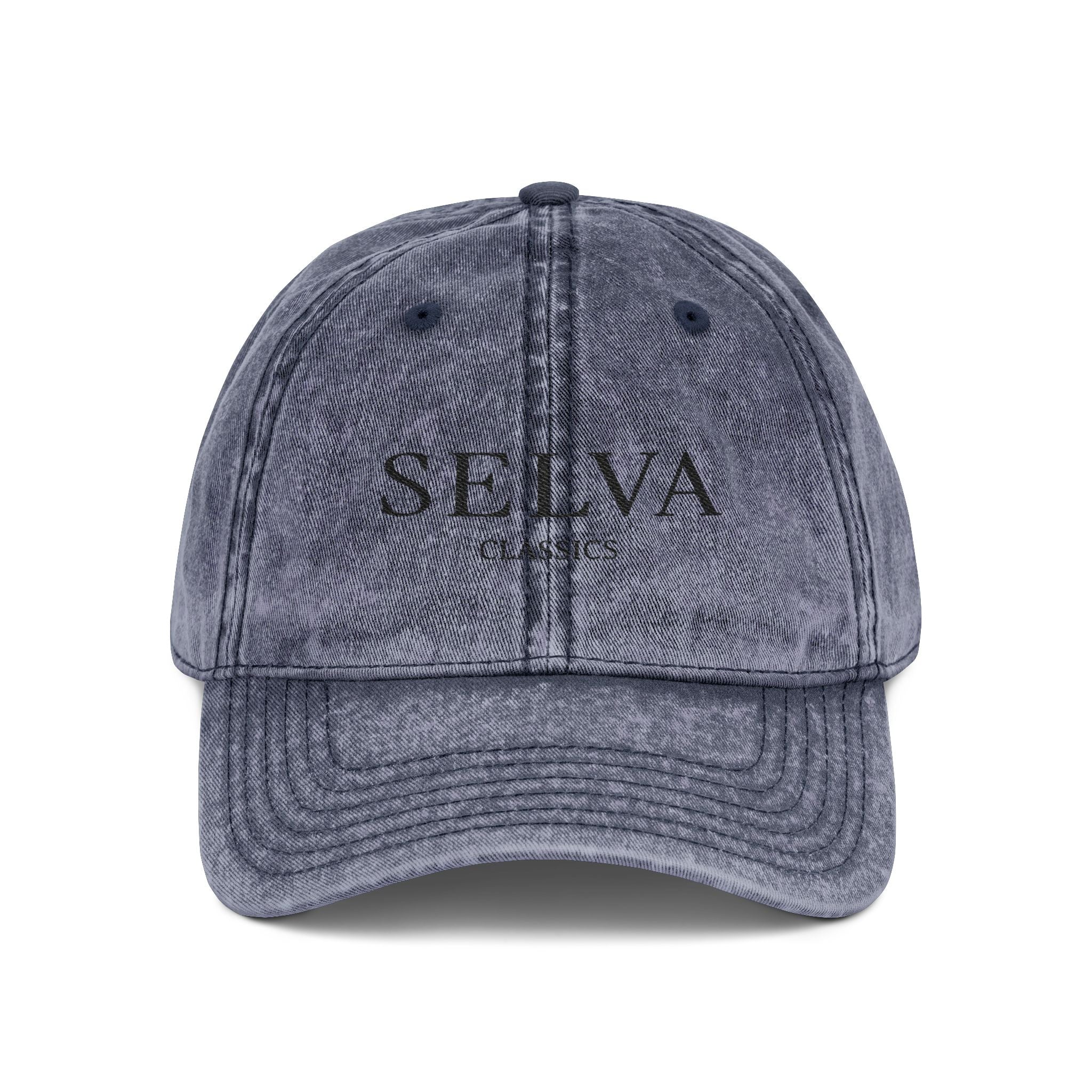 Vintage Dad Cap - Selva Classics Embroidery (Black Stitch)