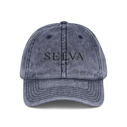 Vintage Dad Cap - Selva Classics Embroidery (Black Stitch)