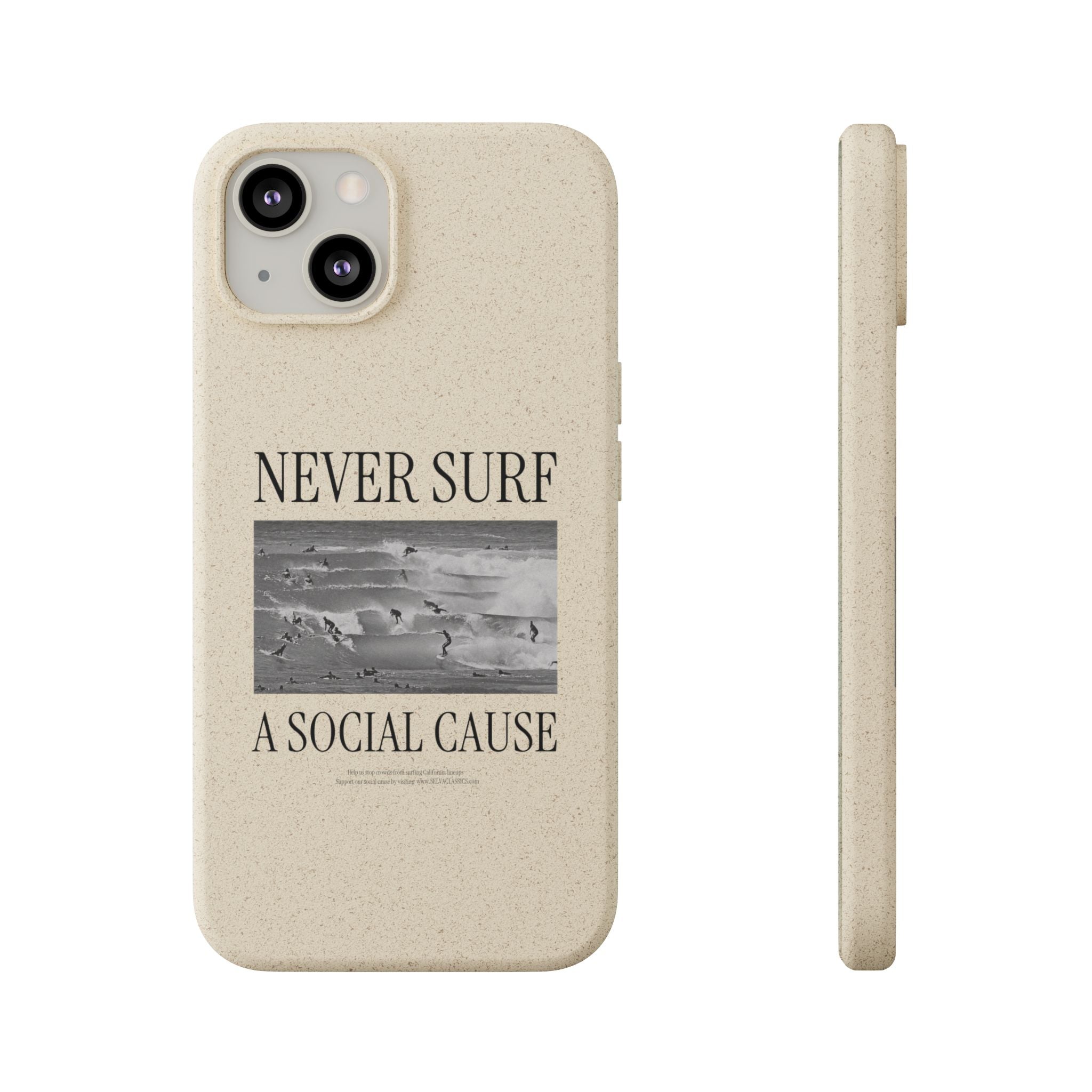 NEVER SURF Biodegradable iPhone Case