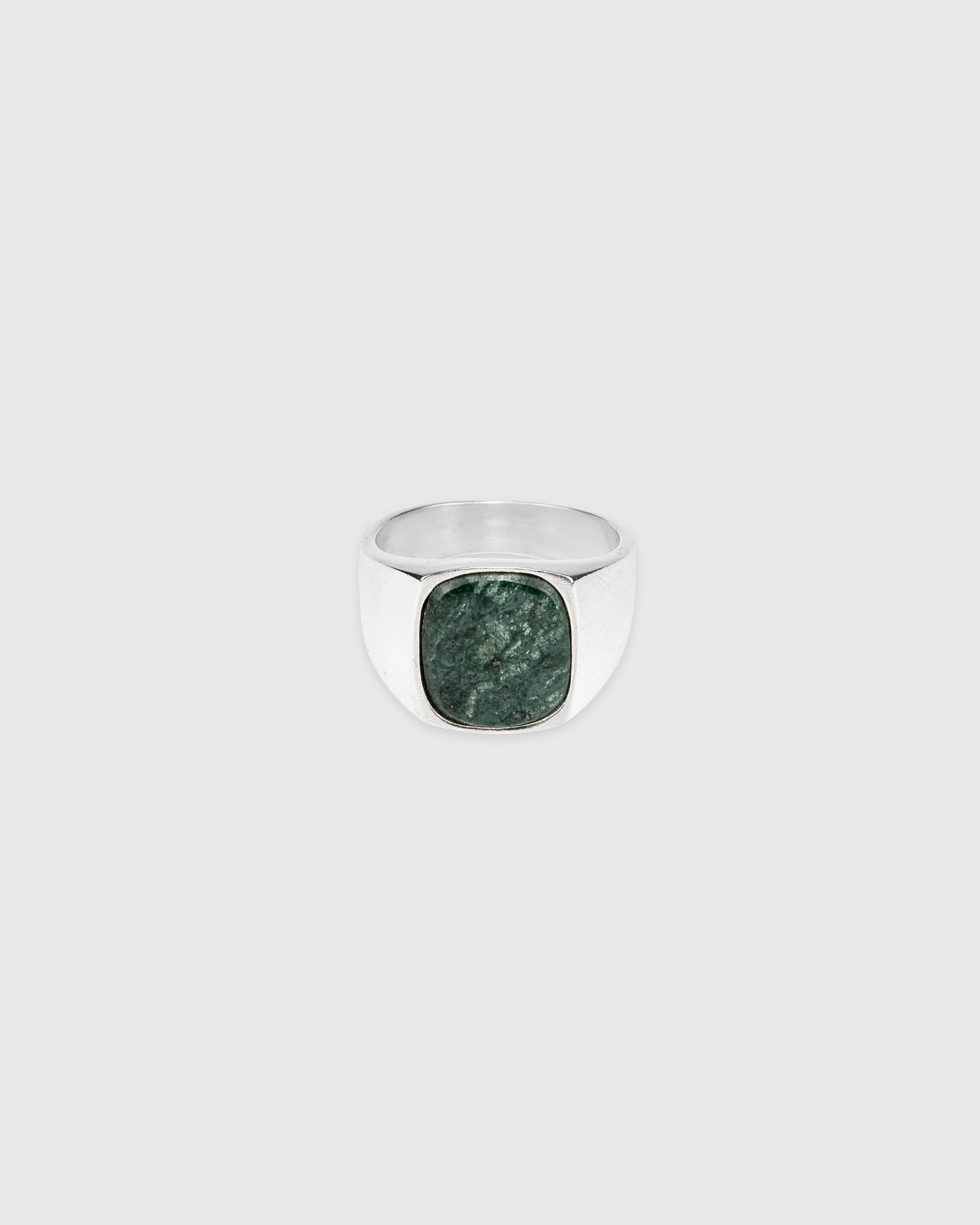 Hudson Green Marble Signet Ring