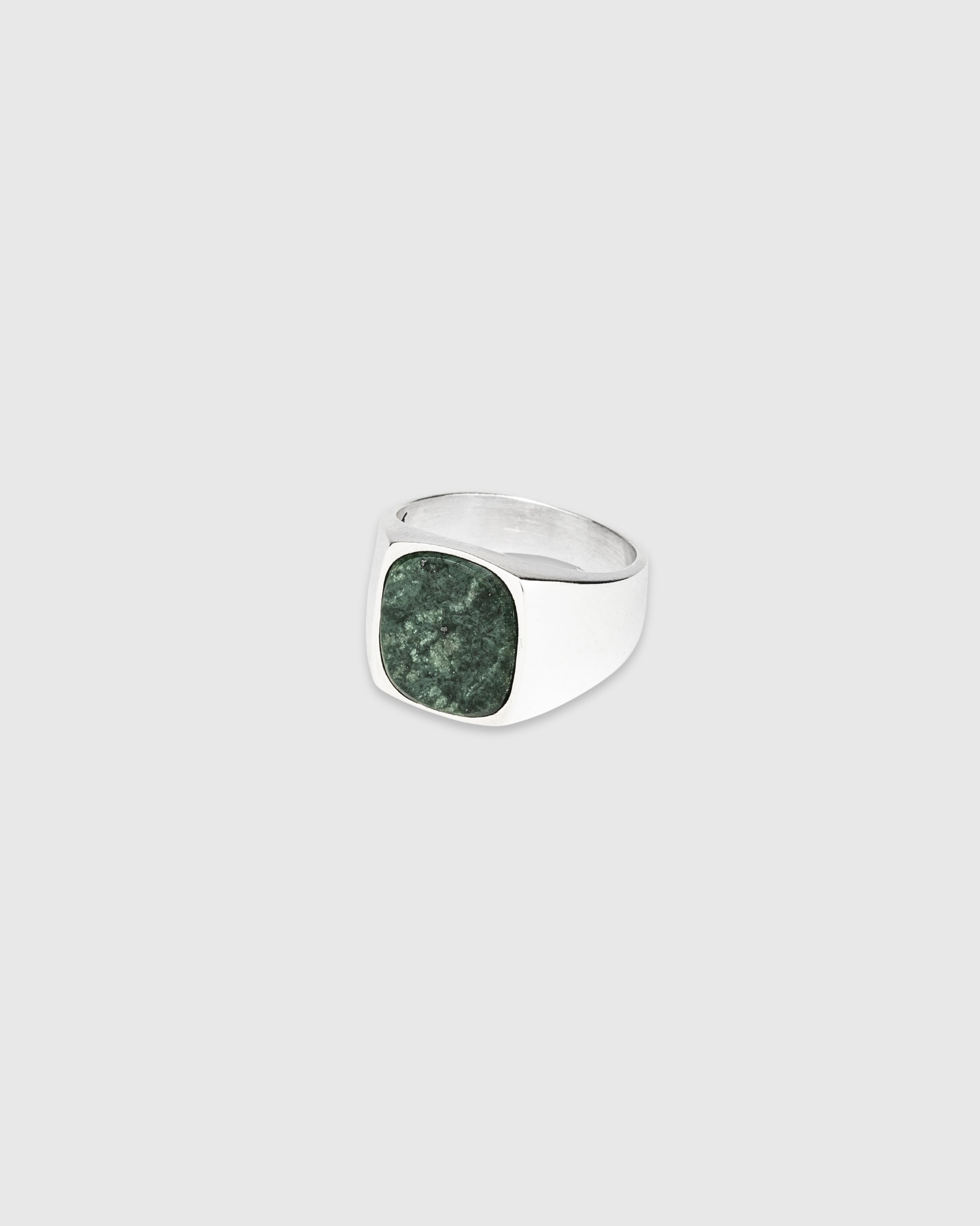 Hudson Green Marble Signet Ring