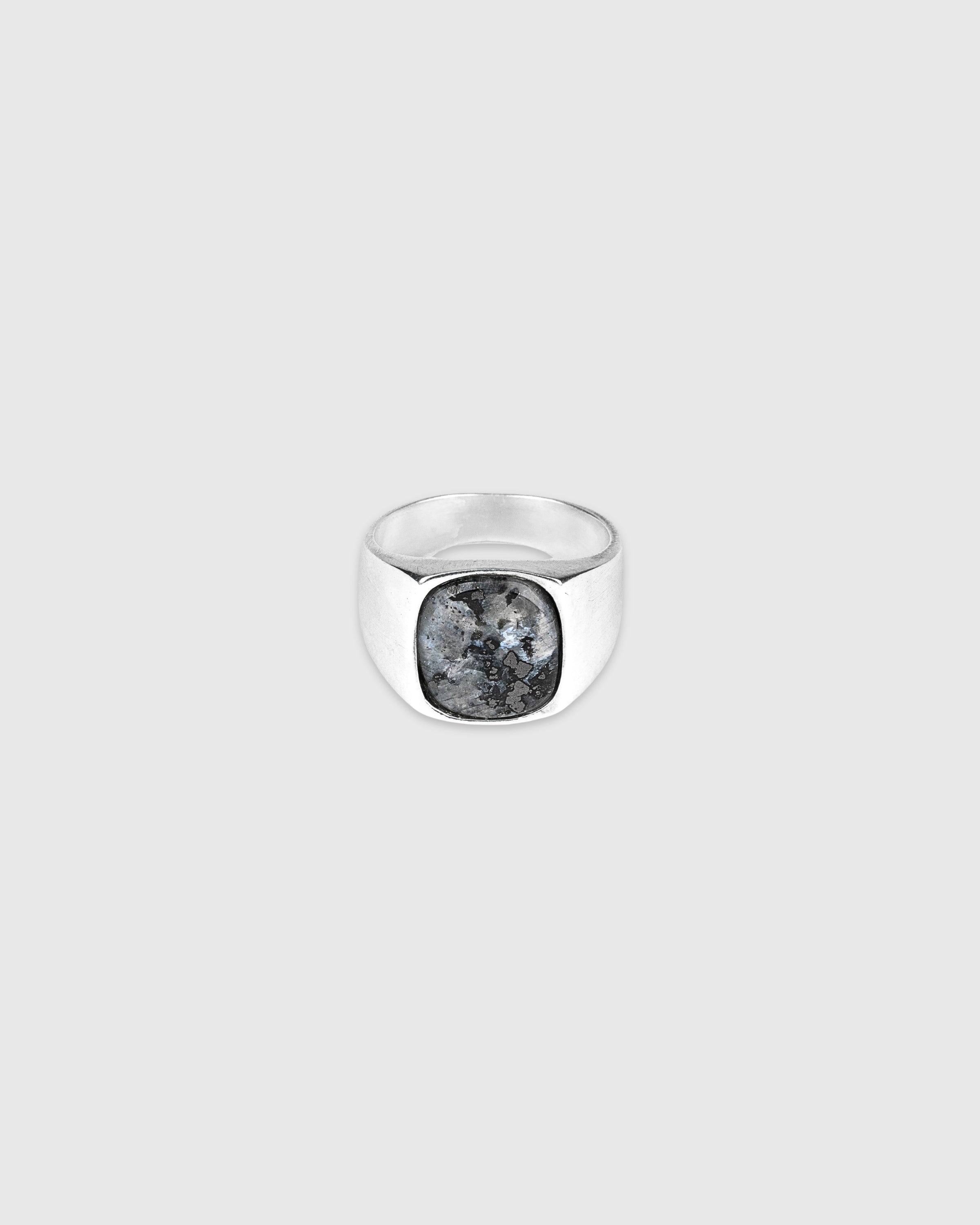 Hudson Larvakite Signet Ring