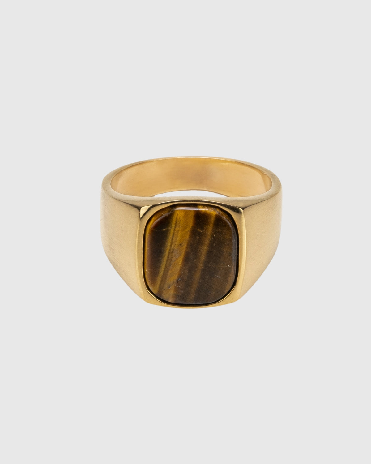 Hudson Tiger's Eye Signet Ring