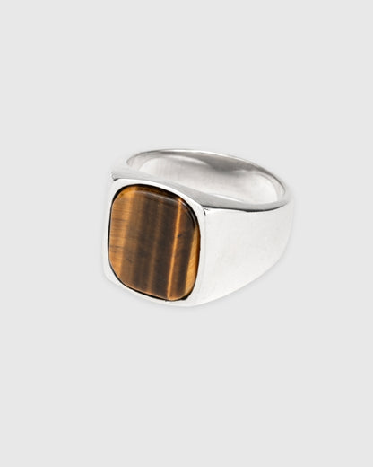 Hudson Tiger's Eye Signet Ring