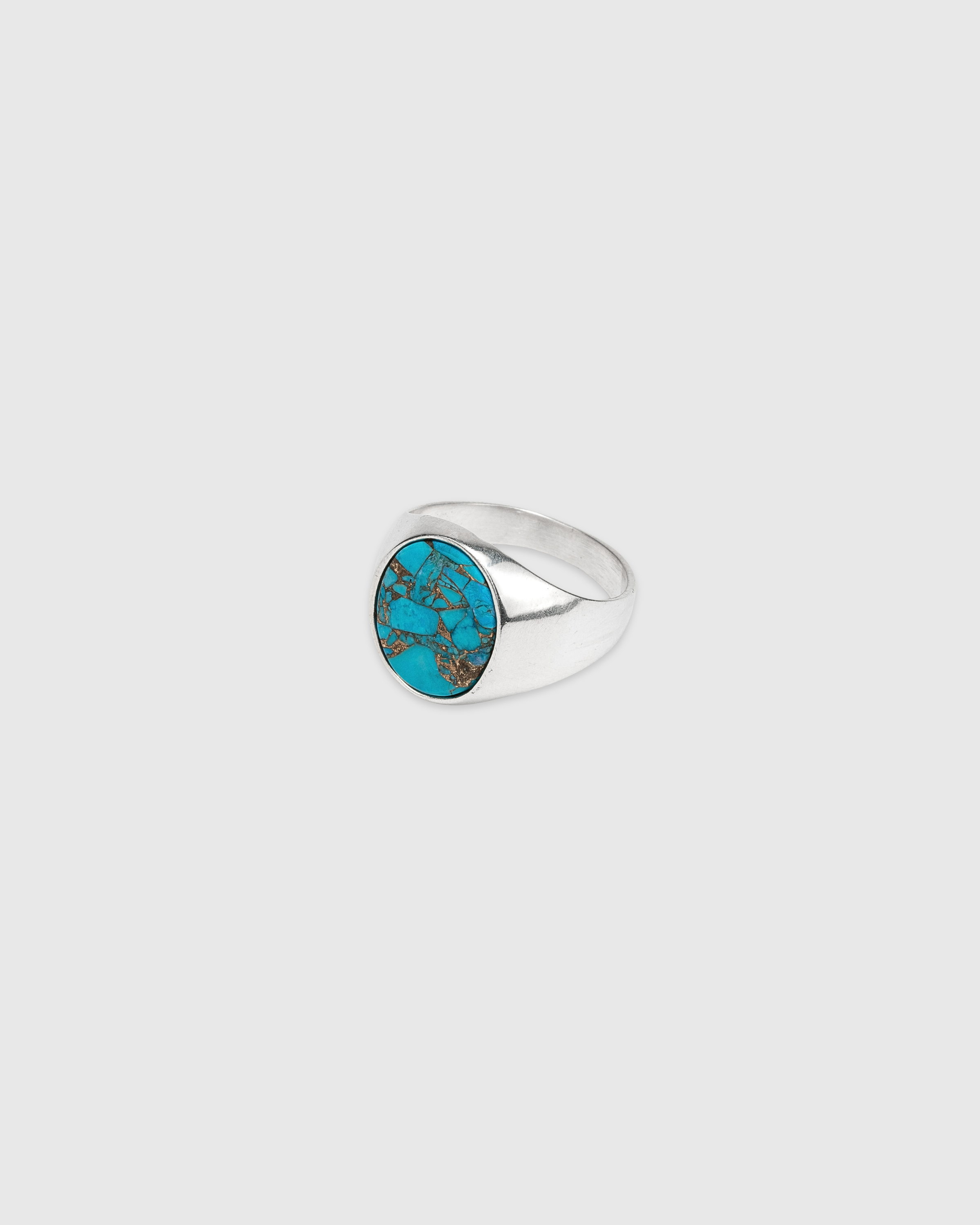 Oval Turquoise Signet Ring