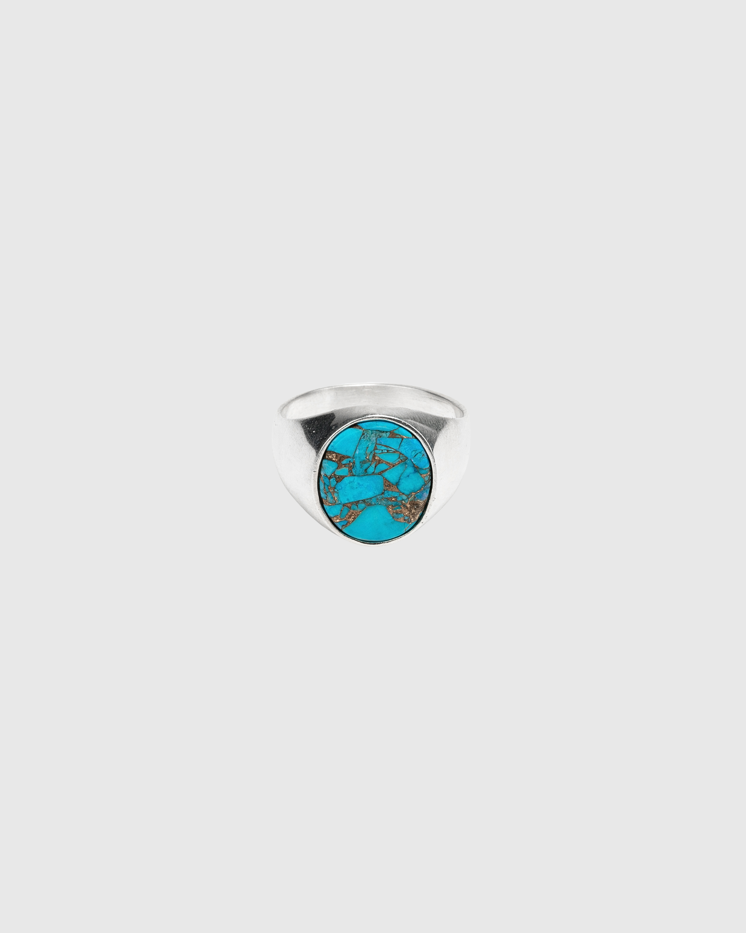 Oval Turquoise Signet Ring