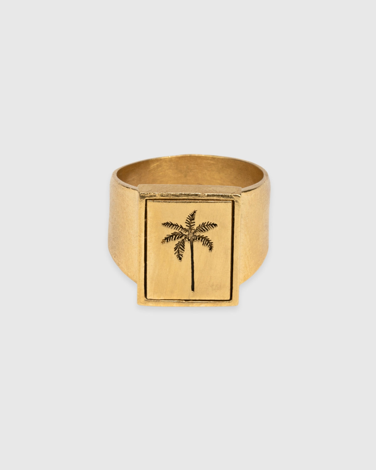 Rectangle Selva Palm Signet Ring