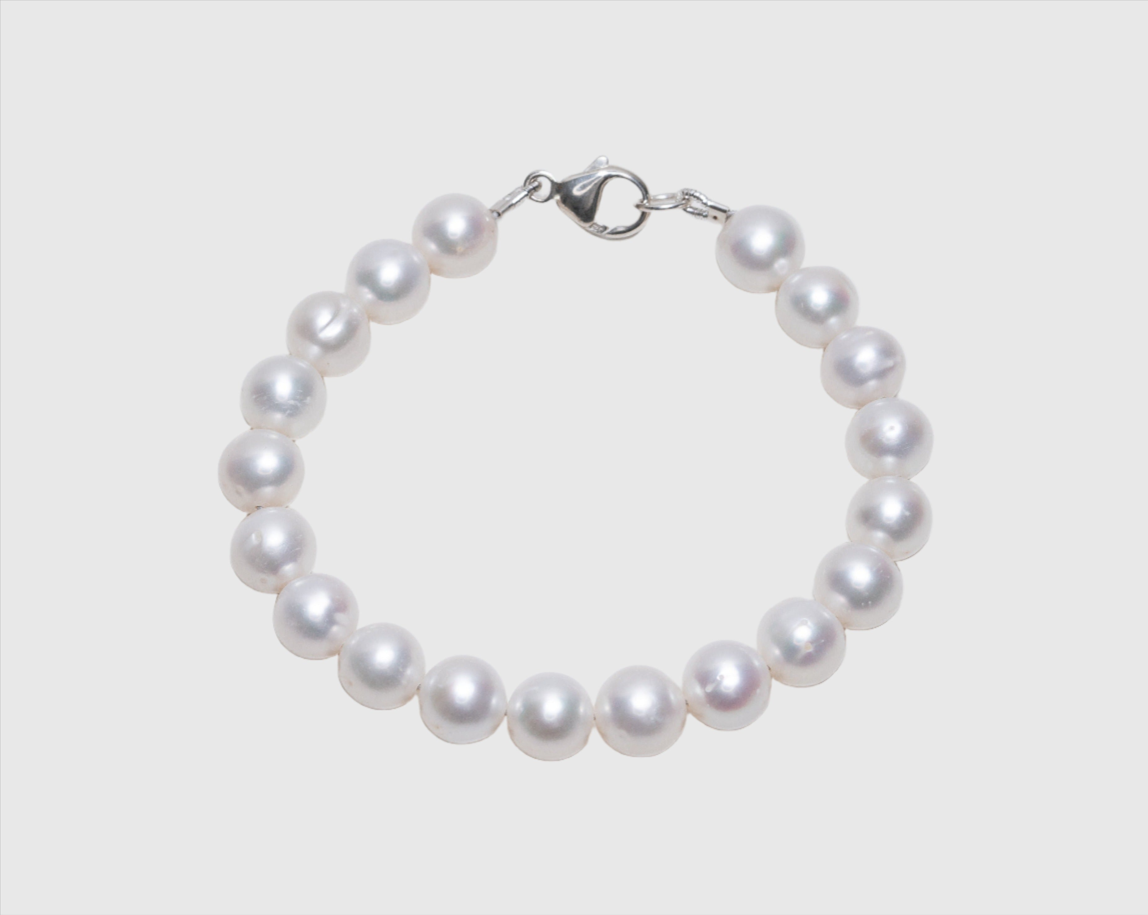 Elegant Silver 925 Double Natural Freshwater Pearl Bracelet – The Proper  Pearl