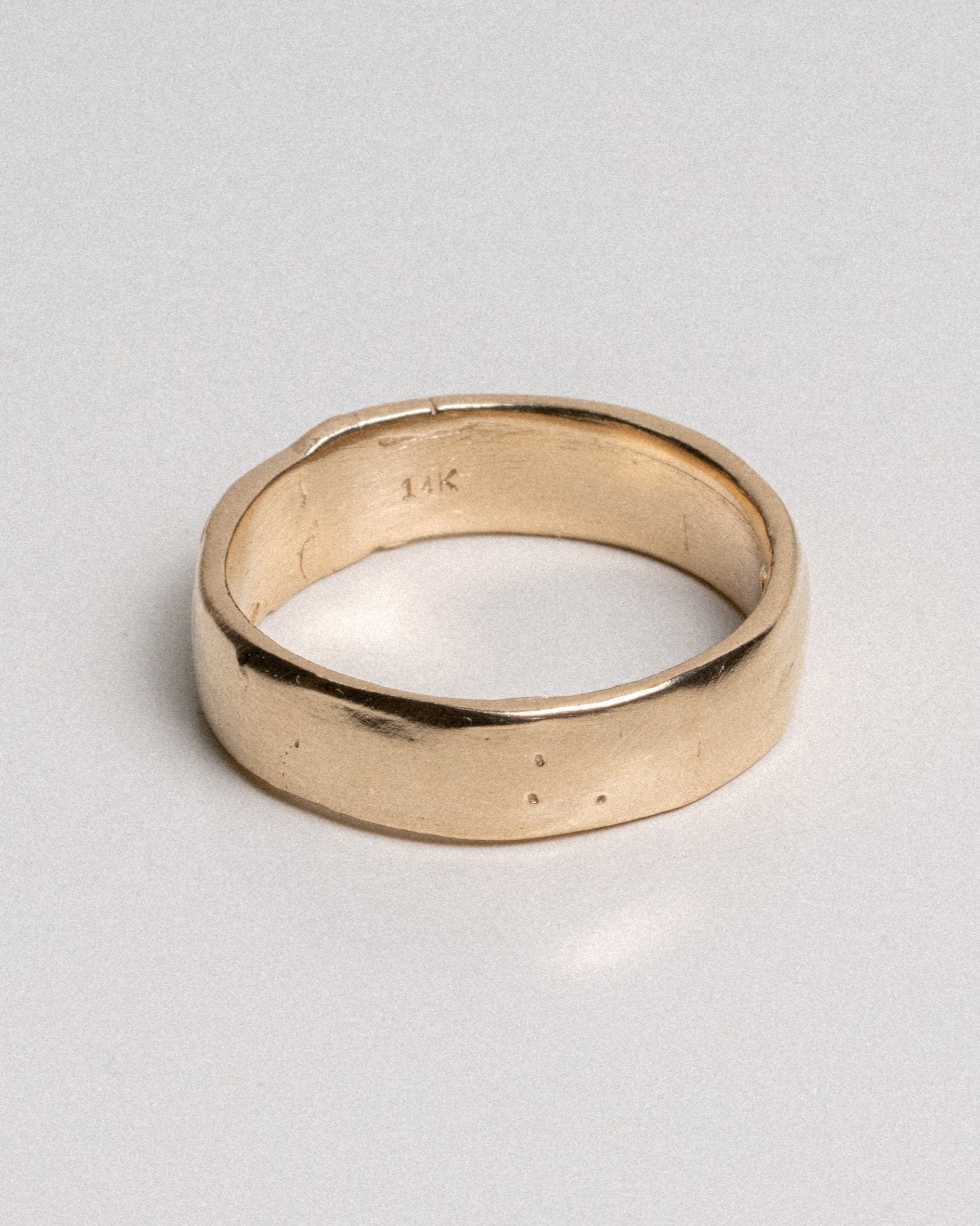 Rugged Band Ring - 14k Solid Gold