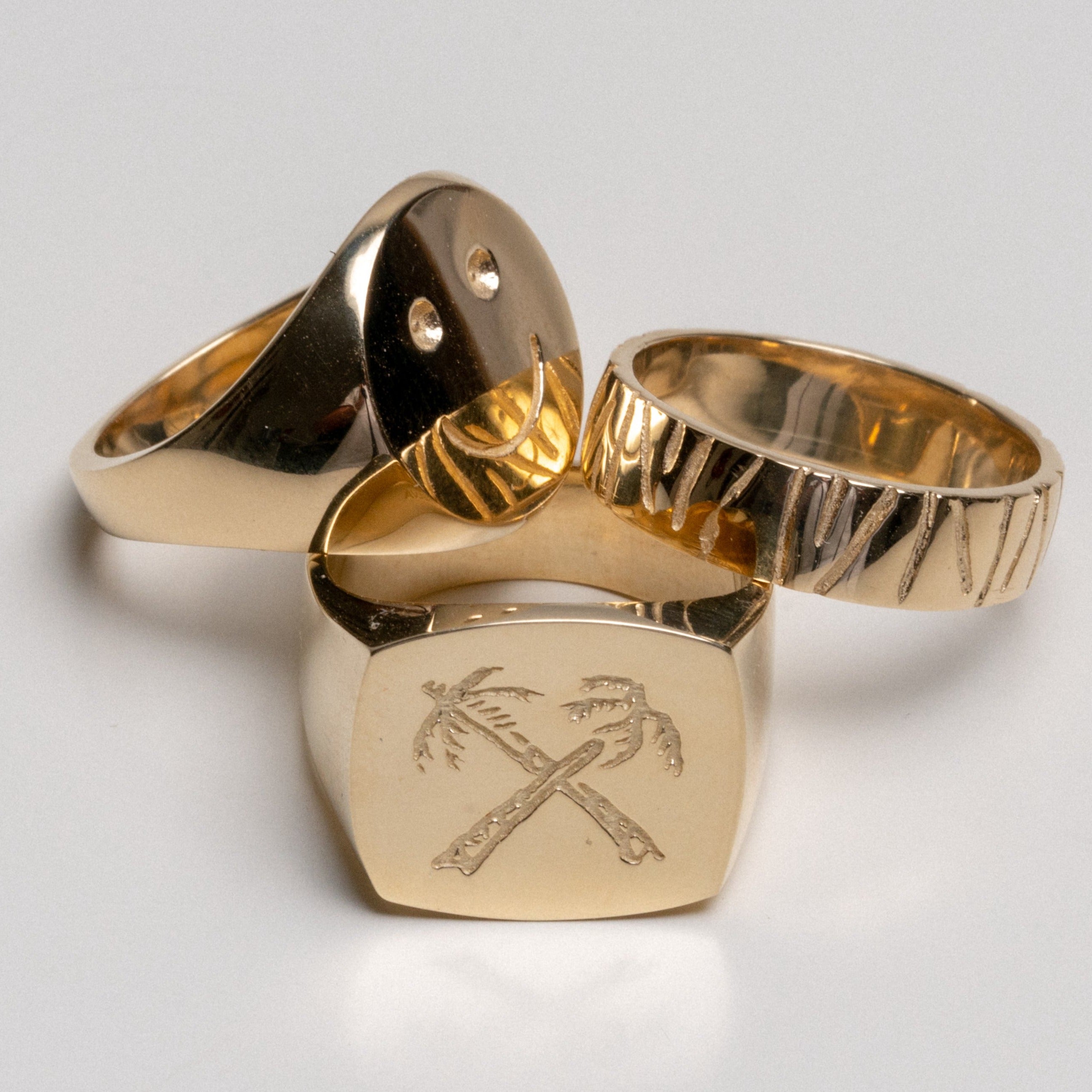 Tribal Ring - 14k Solid Gold